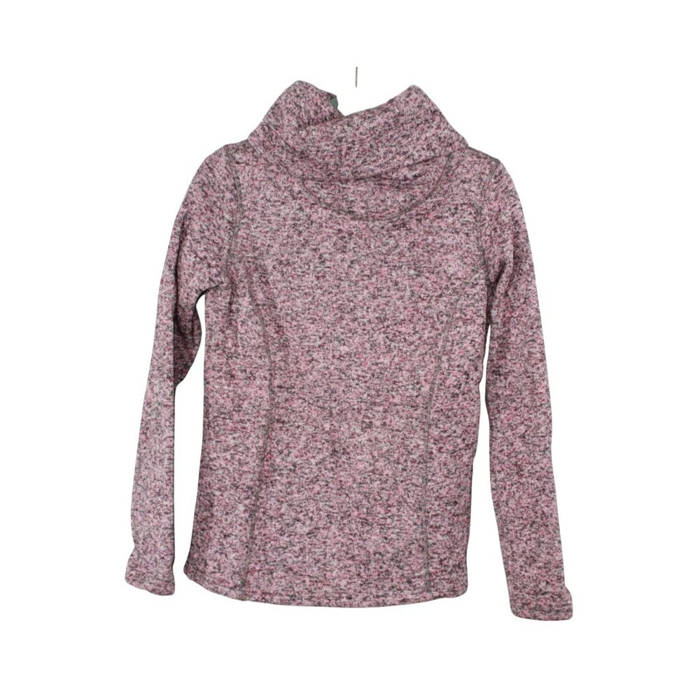 Mountain Warehouse Womens Pink Cowl Neck Marled Fleece Top Size 8 M Cozycore